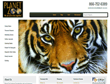 Tablet Screenshot of planet-zoo.com